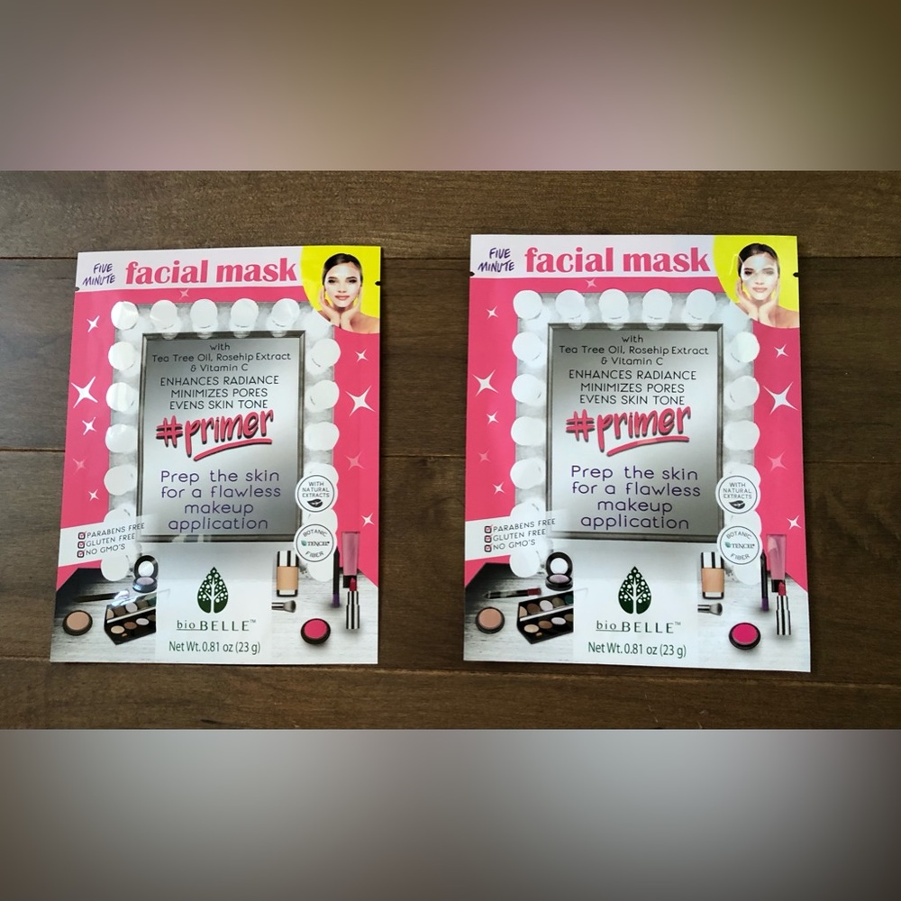 Sealed BioBelle primer face mask X2